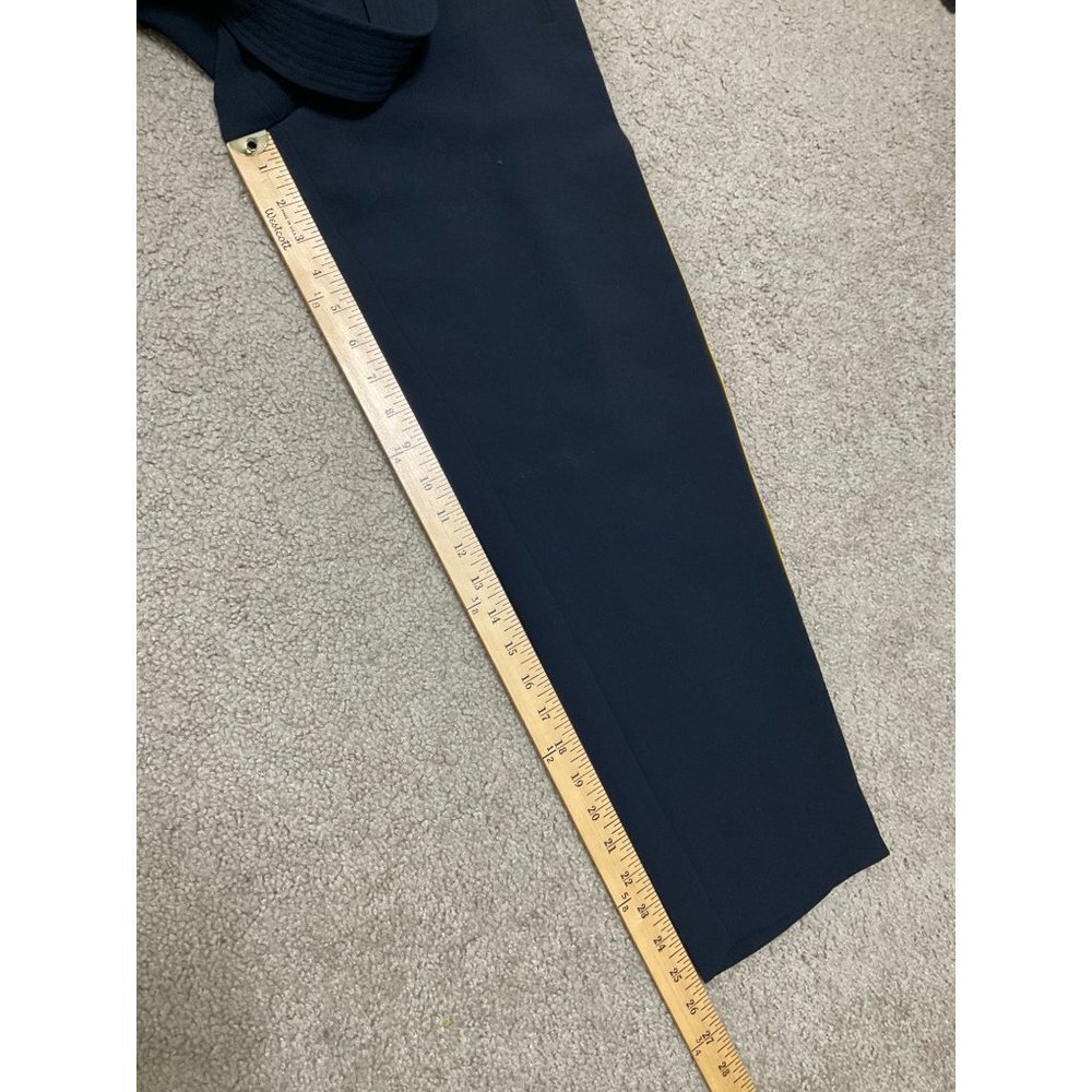Nwt Wilfred Artizia Size 6 Jallade Wool Tie-Front Pants Black Yellow Blue - Picture 8 of 8